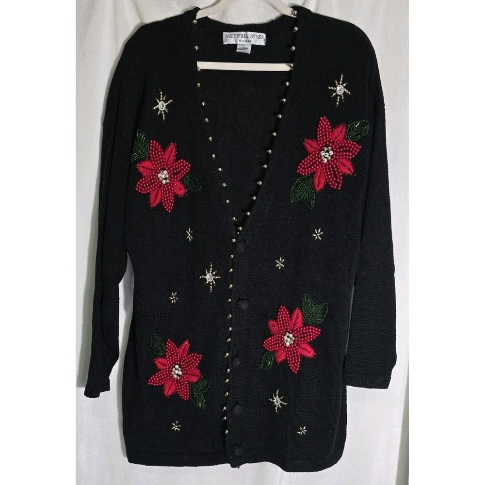 Victoria Jones Sweater Womens‎ 1X Christmas